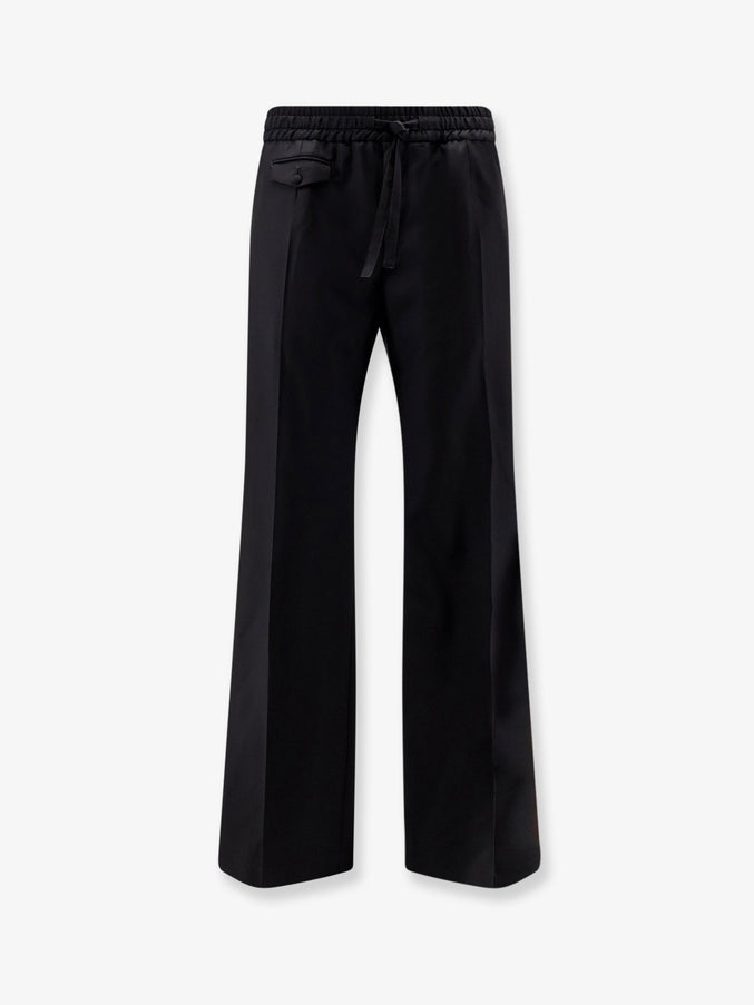 Dolce & Gabbana Virgin Wool Trousers 48 Nero