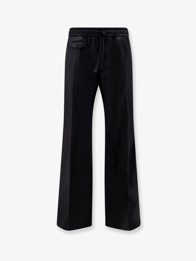 Dolce & Gabbana Virgin Wool Trousers Nero
