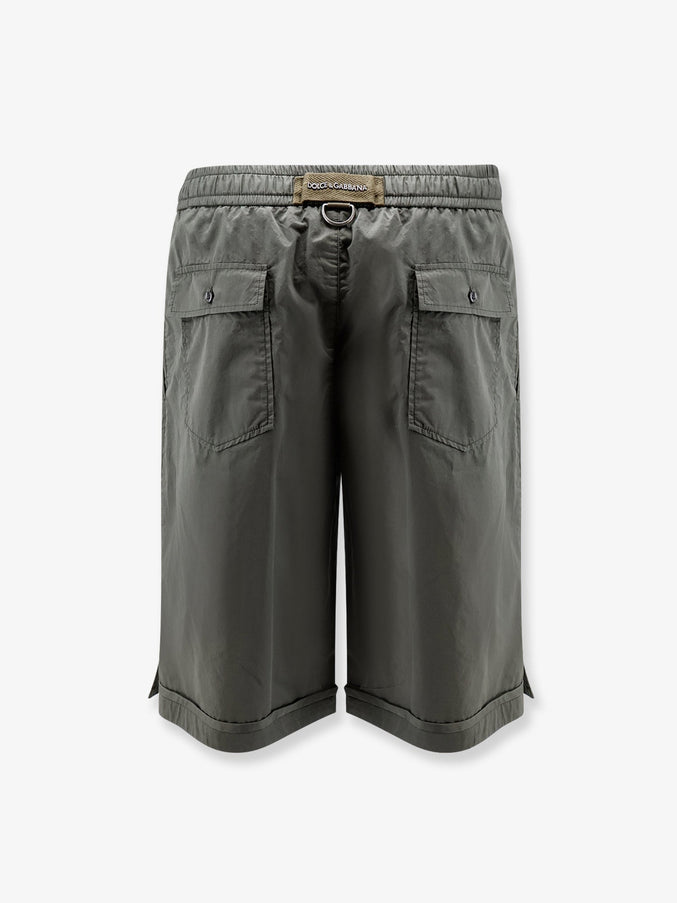 Dolce & Gabbana Cotton Shorts With Logo Detail