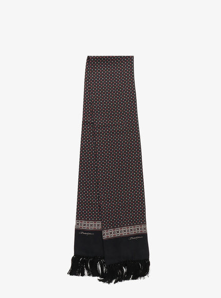 Dolce & Gabbana Silk Scarf Uni Nero