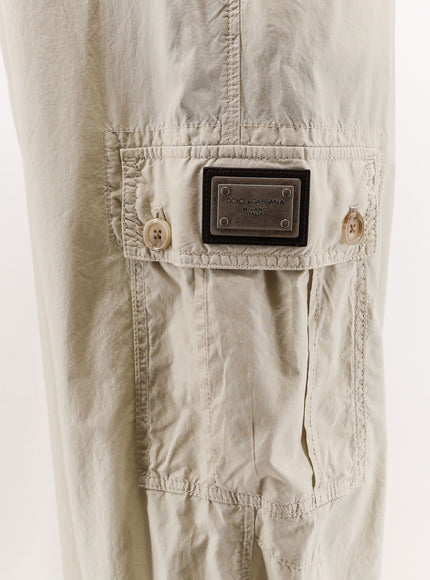 Dolce & Gabbana Cotton Trousers With Applied Pockets