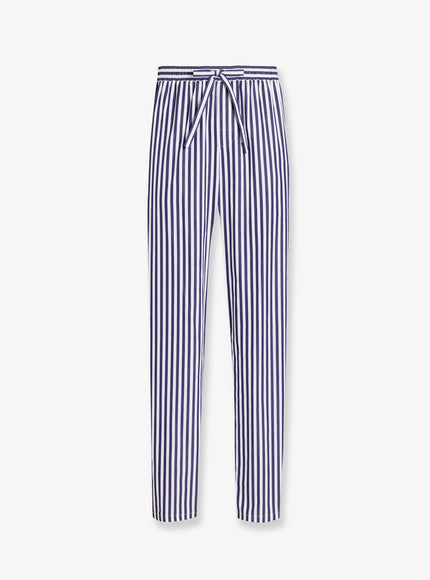 Dolce & Gabbana Cotton And Silk Trousers With Striped Motif 48 Rigato