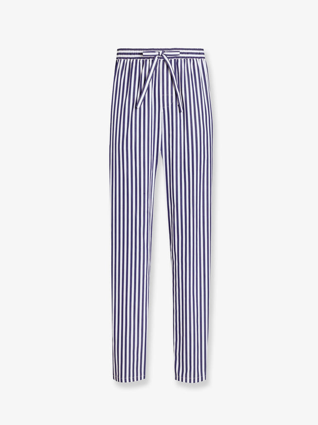 Dolce & Gabbana Cotton And Silk Trousers With Striped Motif 48 Rigato