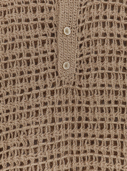 Dolce & Gabbana Perforated Linen Sweater