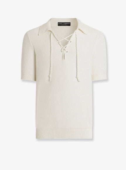 Dolce & Gabbana Cotton Blend Sweater 48 Bianco