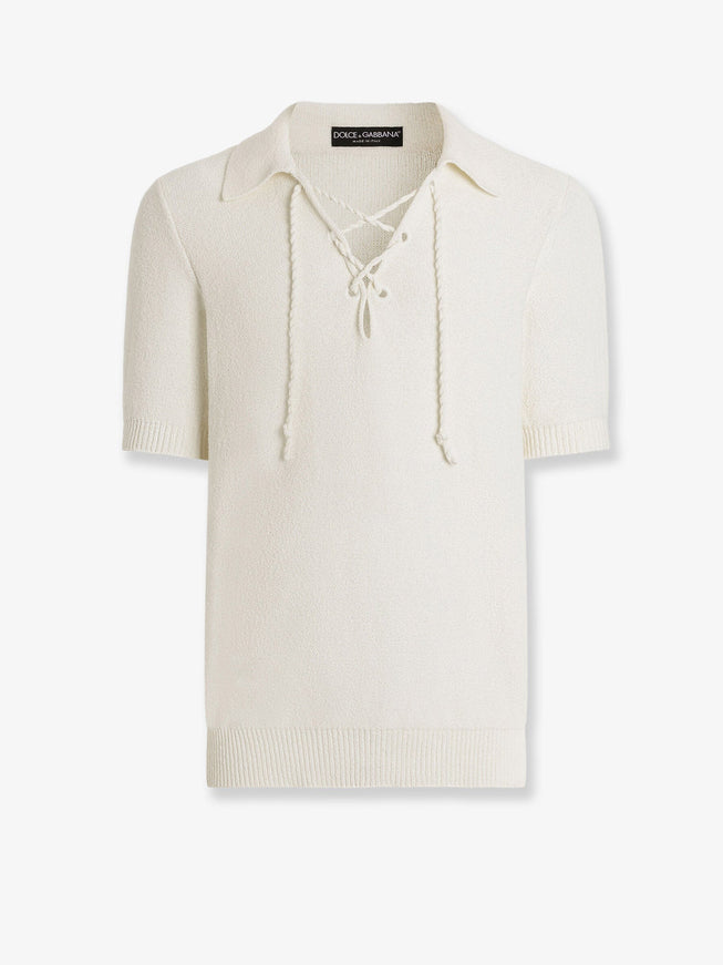Dolce & Gabbana Cotton Blend Sweater 48 Bianco