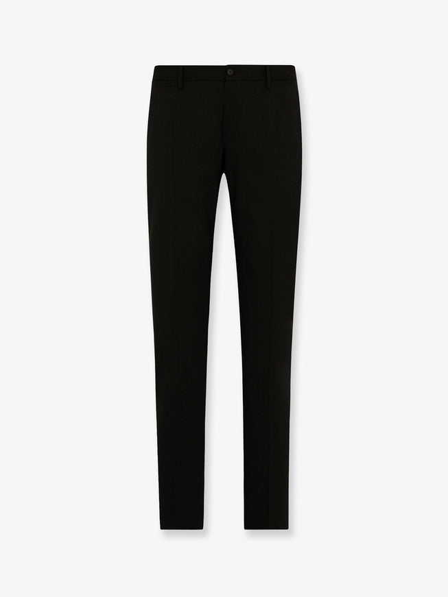 Dolce & Gabbana Wool Blend Trousers Nero