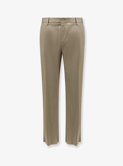Dolce & Gabbana Wool And Silk Trousers 50 Beige