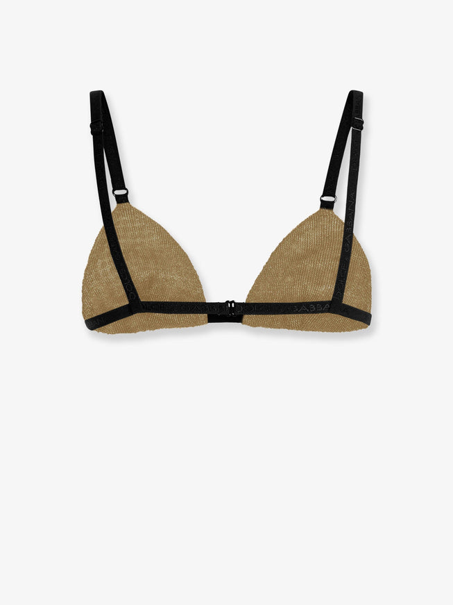 Dolce & Gabbana Lurex Bra With Rhinestones
