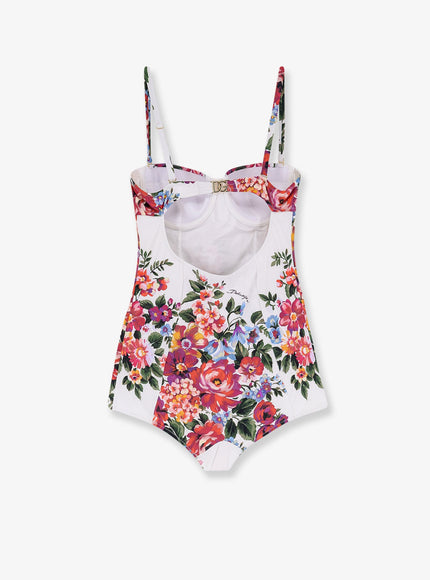 Dolce & Gabbana One-Piece Swimsuit With Animal Print