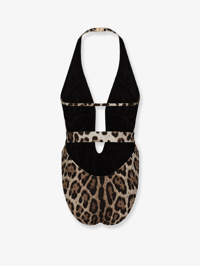 Dolce & Gabbana One-Piece Swimsuit With Animal Print