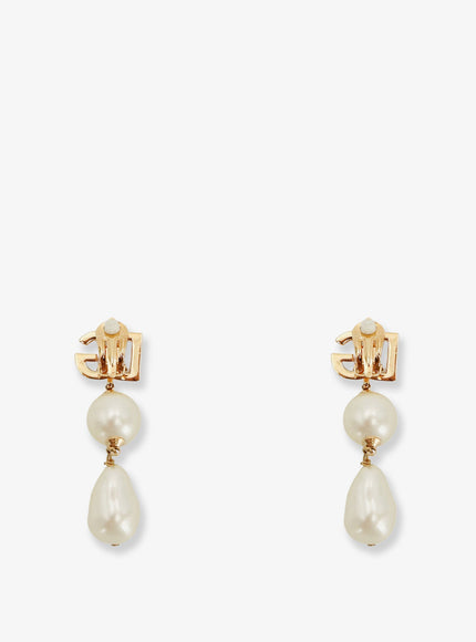 Dolce & Gabbana Brass Earrings With Dg Logo