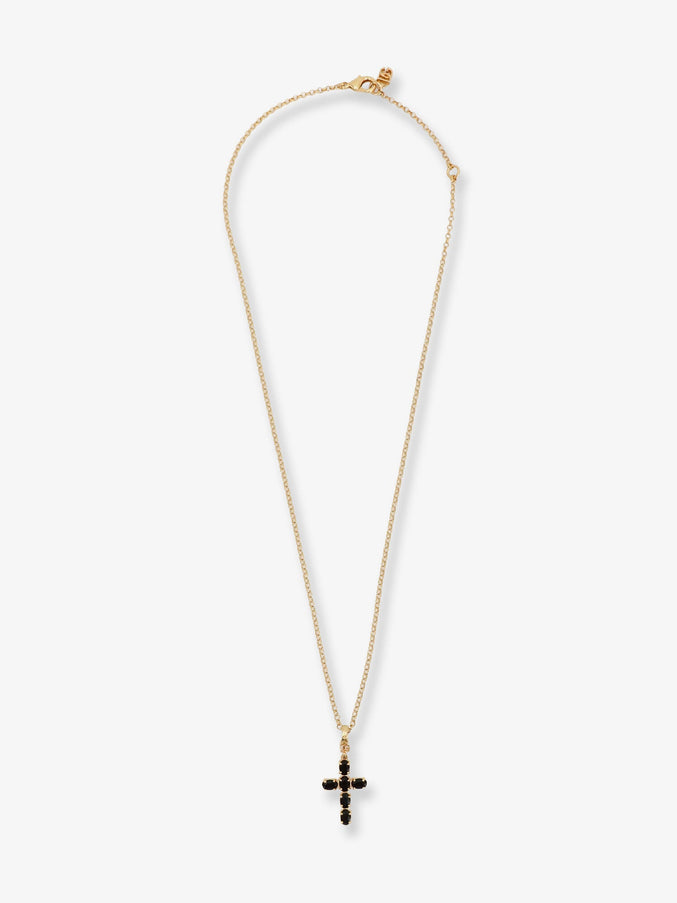 Dolce & Gabbana Brass Necklace With Cross Pendant Uni Oro