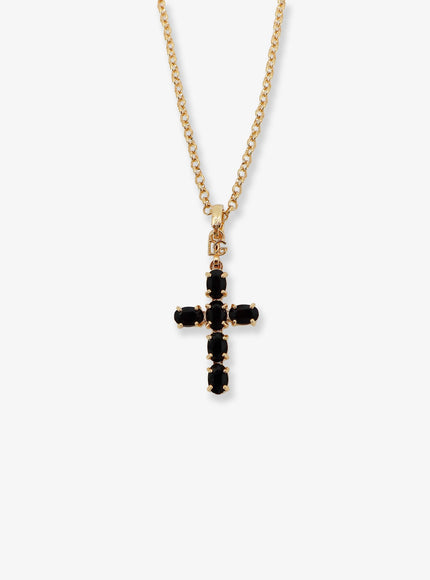 Dolce & Gabbana Brass Necklace With Cross Pendant