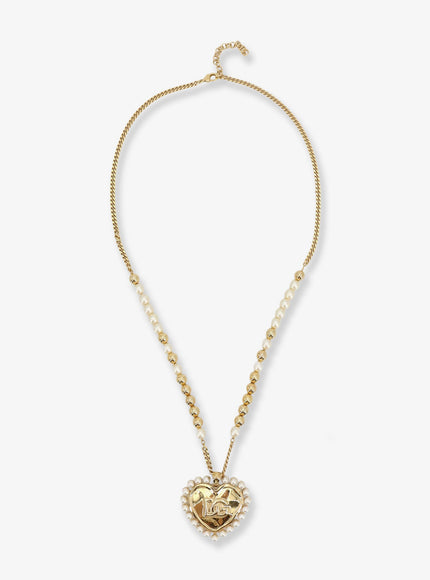 Dolce & Gabbana Everyday Brass Necklace With Dg Logo Uni Oro