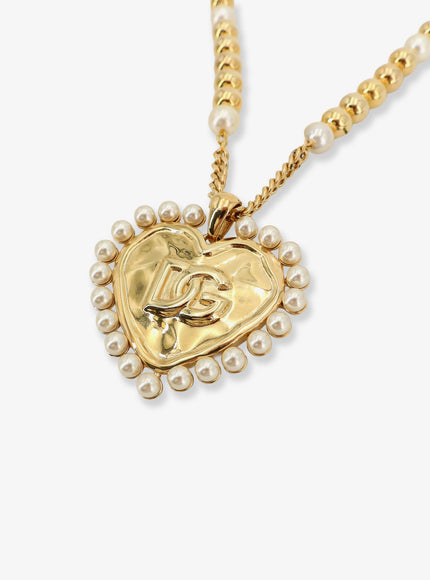 Dolce & Gabbana Everyday Brass Necklace With Dg Logo
