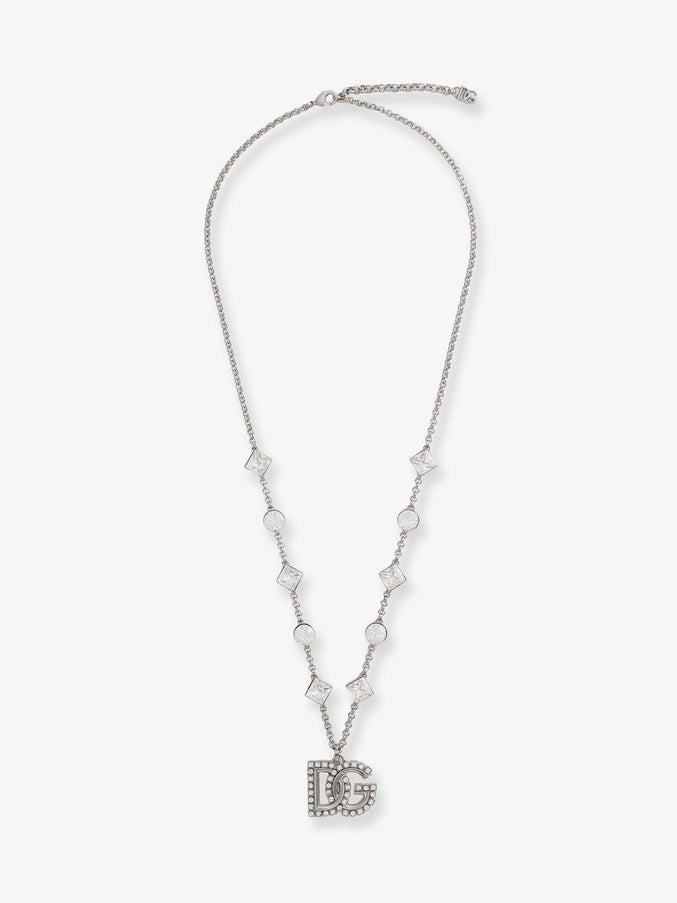 Dolce & Gabbana Brass Necklace Uni Argento