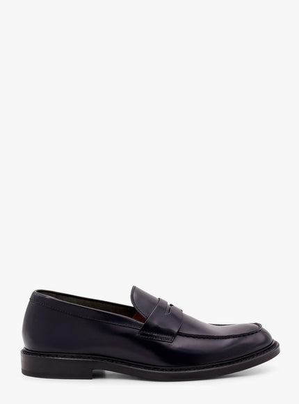 Doucal's Penny Leather Loafers Nero