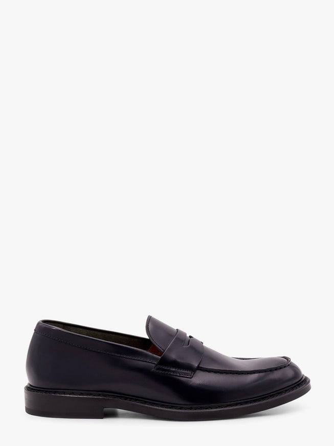 Doucal's Penny Leather Loafers Nero