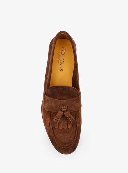 Doucal's Suede Loafers With Tassels