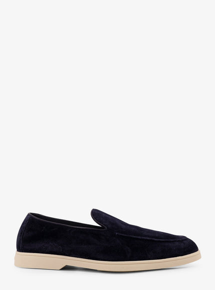 Doucal's Reverse Suede Loafers Oceano