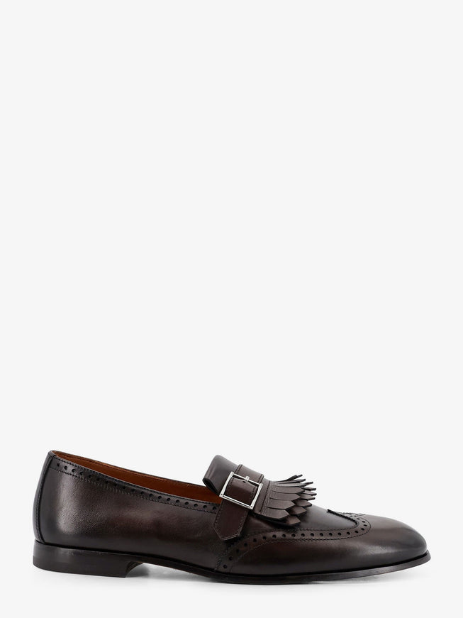 Doucal's Decò Leather Loafers Testa Di Moro