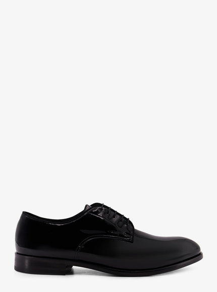 Doucal's Patent Leather Lace-Up Nero