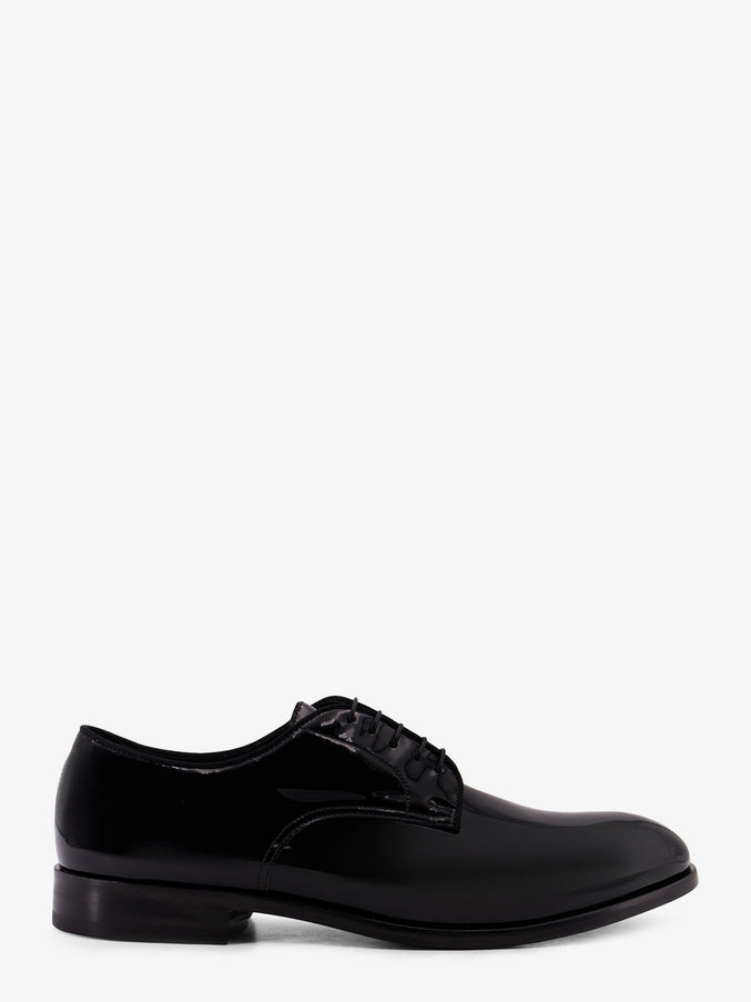 Doucal's Patent Leather Lace-Up Nero