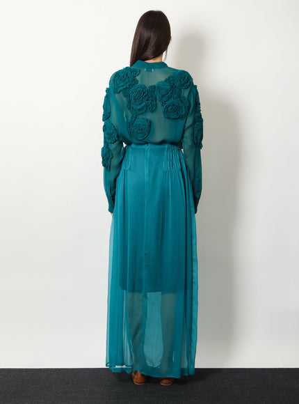 Dries Van Noten Scarlett Silk Skirt
