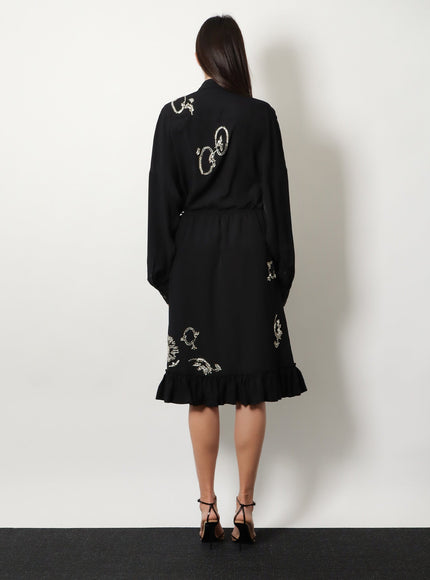 Dries Van Noten Samila Skirt With Rhinestones