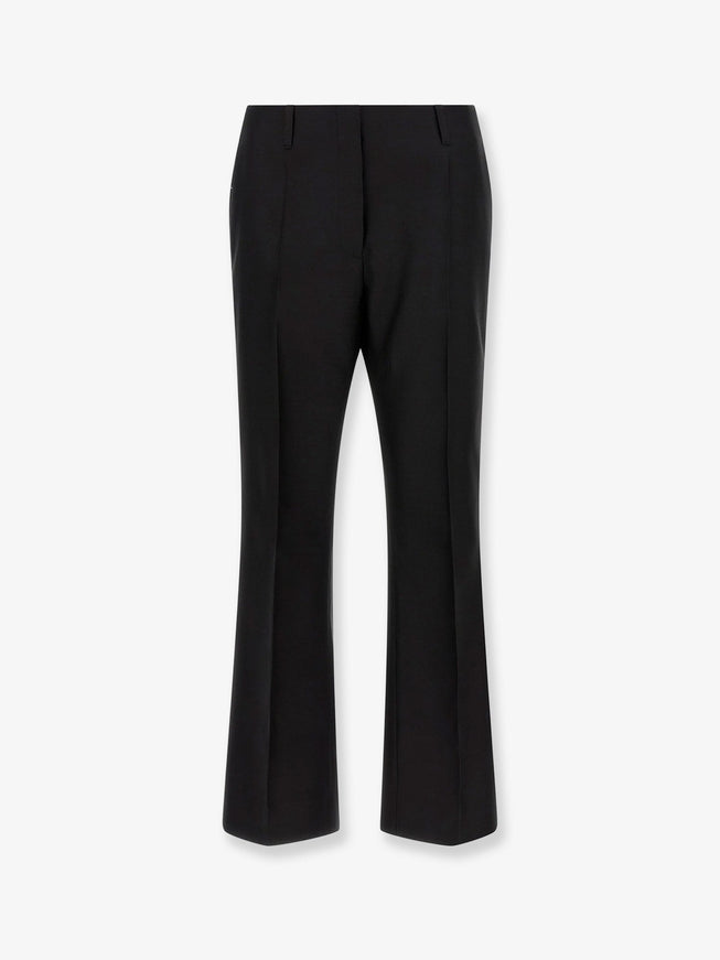 Dries Van Noten Paloma Wool And Silk Trousers Black