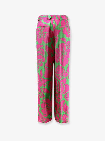 Dries Van Noten Peaches Bis Viscose Trousers