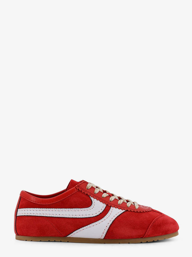 Dries Van Noten Suede Sneakers Red