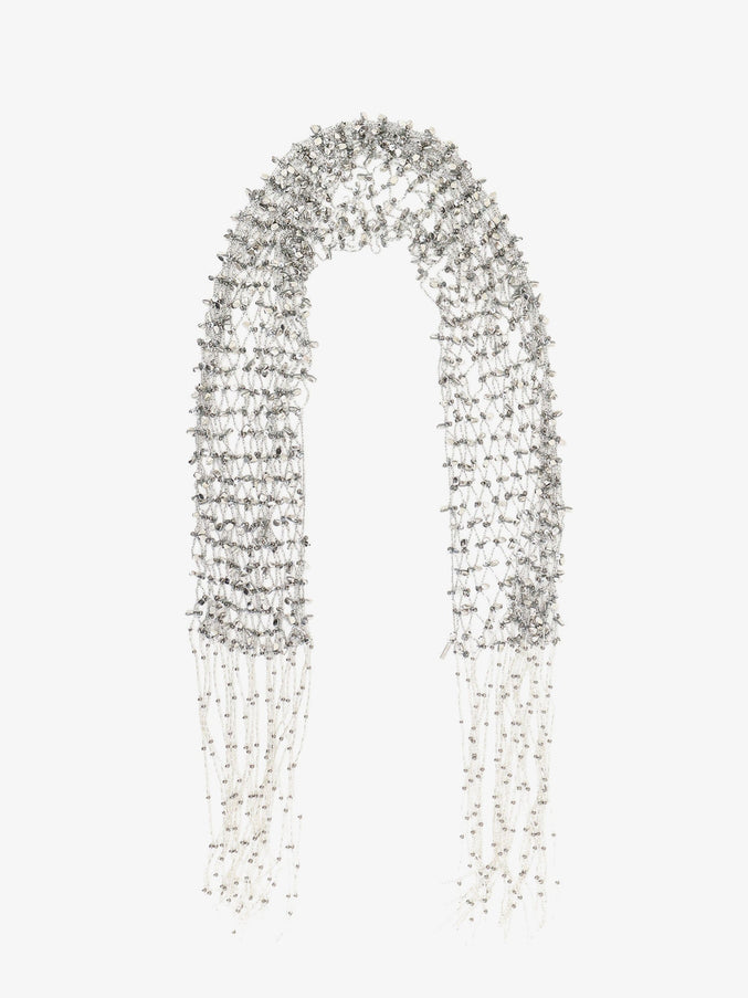 Dries Van Noten Scarf Necklace Uni Silver