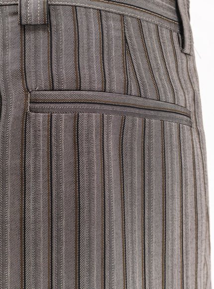 Dries Van Noten Pakora Viscose Trousers With Striped Motif