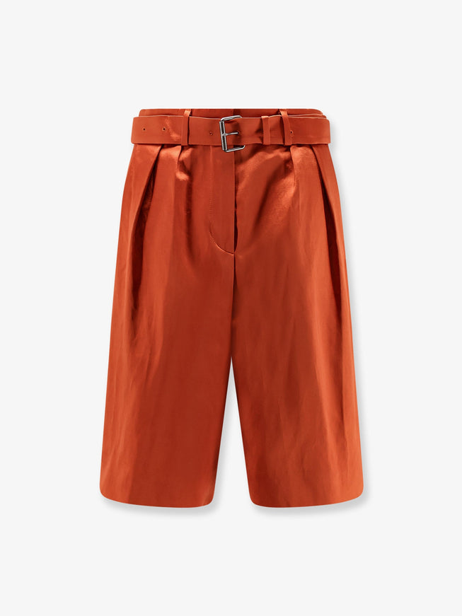 Dries Van Noten Cotton Blend Bermuda Shorts Rust