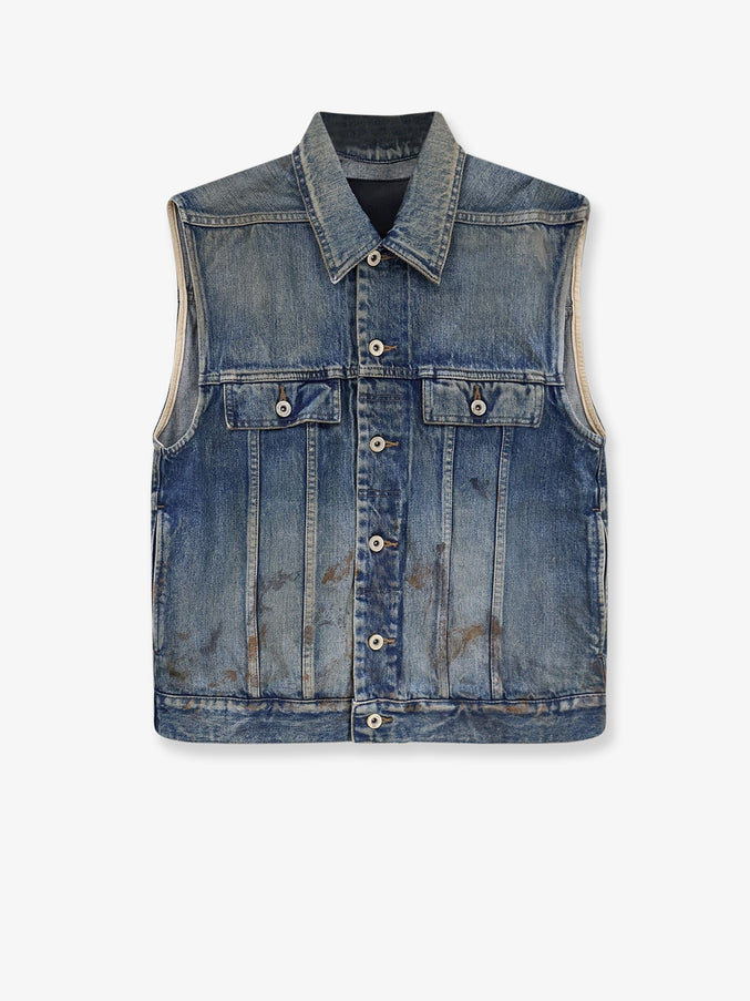 Drkshdw Sleeveless Denim Jacket Vintage Wash