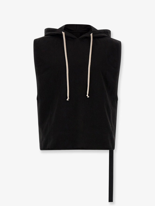 Drkshdw Hooded Tunic Organic Cotton Sweatshirt Black