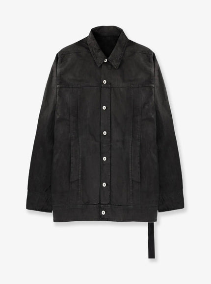 Drkshdw Waxed Black Denim Jacket Black