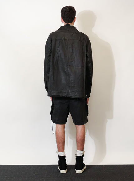 Drkshdw Waxed Black Denim Jacket