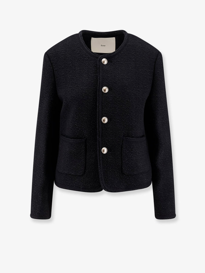 Dunst Unisex Bouclé Tweed Blazer Black
