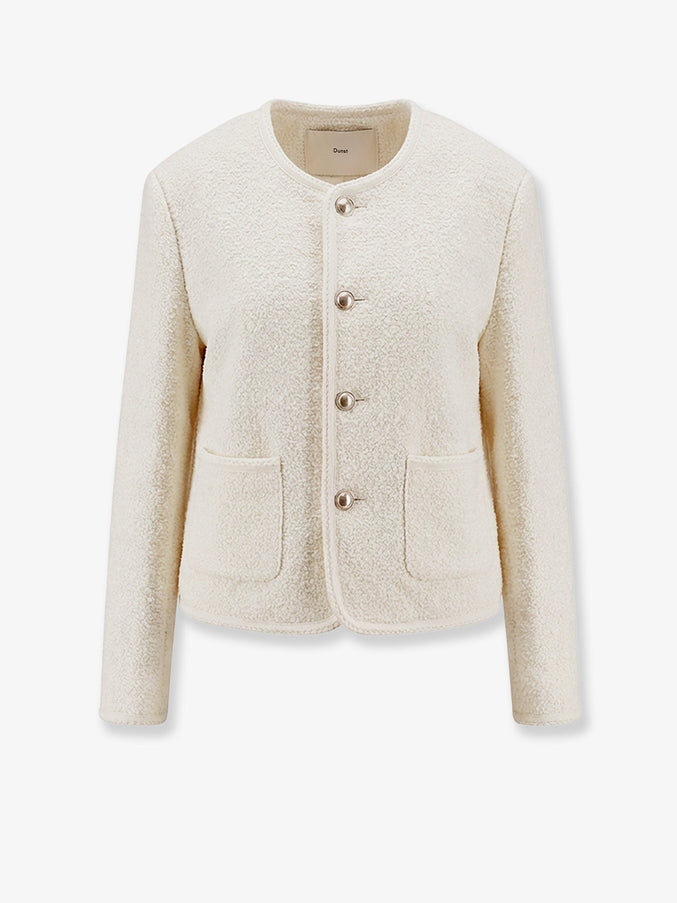 Dunst Unisex Bouclé Tweed Blazer Cream