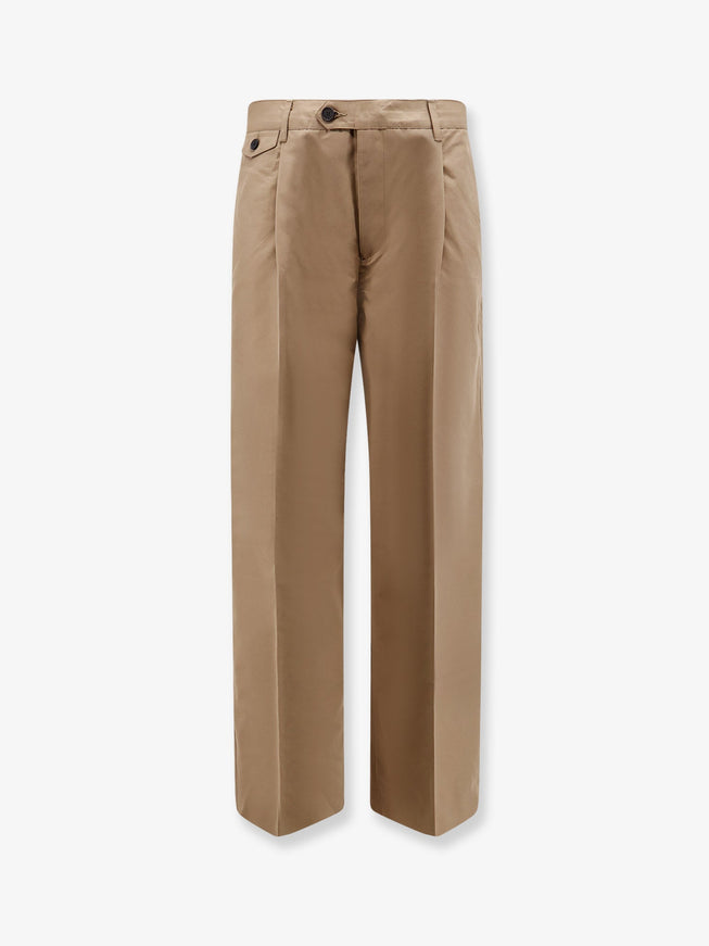 Dunst Pleated Chino Slacks Trousers Khakibrown