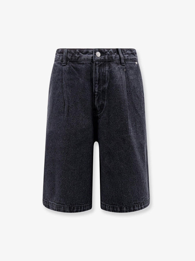 Dunst Back Denim Bermuda Shorts Black