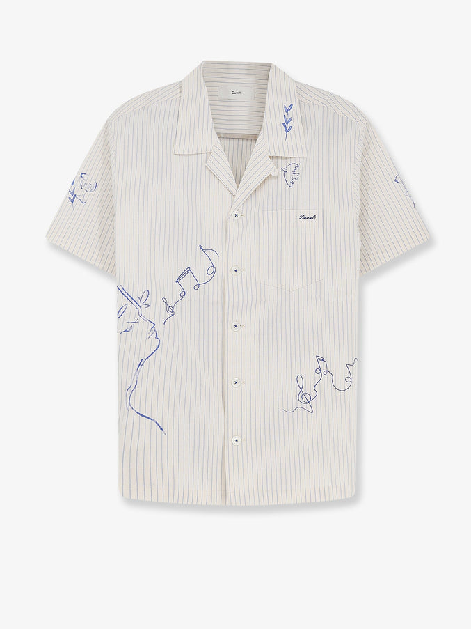 Dunst Striped Cotton Shirt Capriocean