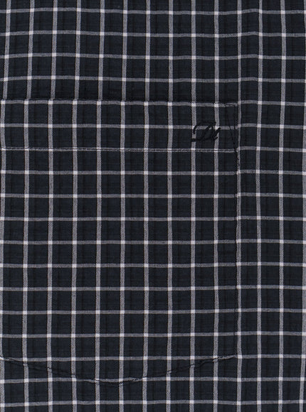 Dunst Cotton Blend Shirt With Check Pattern