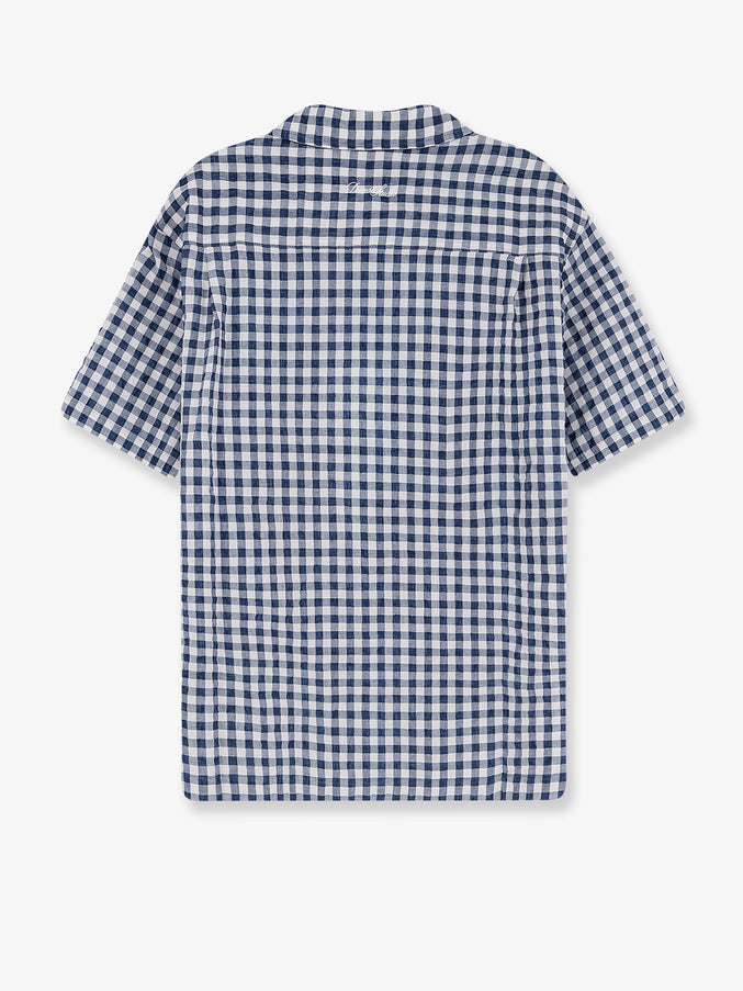 Dunst Cotton Blend Shirt With Check Pattern