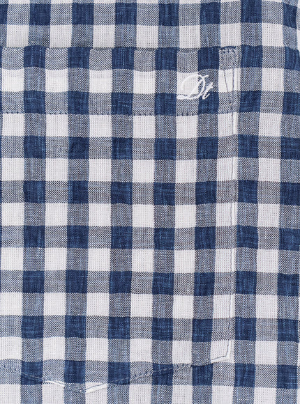 Dunst Cotton Blend Shirt With Check Pattern