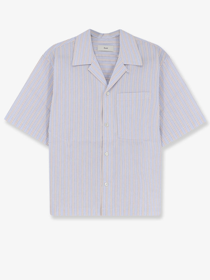 Dunst Striped Cotton Shirt Beigestripe