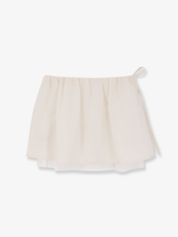 Dunst Layered Volume Mini Skirt Cream